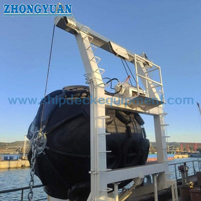 2.5–16T Grue hydraulique pour garde-boue | Bossoir pour garde-boue en caoutchouc pour équipement de pont de navire