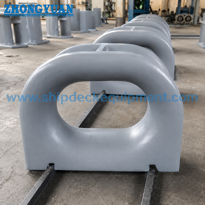 100 ‰ 500 mm Deck-monté en acier moulé Fermé Chock d'amarrage JIS F 2005-1975 pour l'amarrage des navires