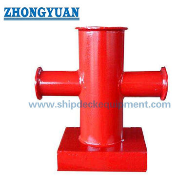 150 ∼ 350 mm Bitt Bollard de croix de navire CB/T 3845-2000, conception cruciforme pour l'amarrage du pont du navire