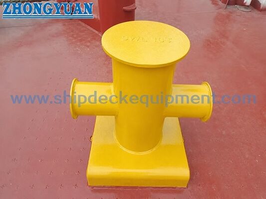 150 ∼ 350 mm Bitt Bollard de croix de navire CB/T 3845-2000, conception cruciforme pour l'amarrage du pont du navire
