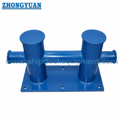 50 ̊175 mm Bollard à double croix à base boulonnée GB/T 554-2008 Type DL pour l'amarrage des navires