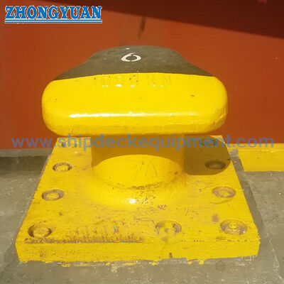 10-200 t Bollard à tête en T avec capacité de levage | Acier moulé ou fonte ductile, monté sur boulon d'ancrage