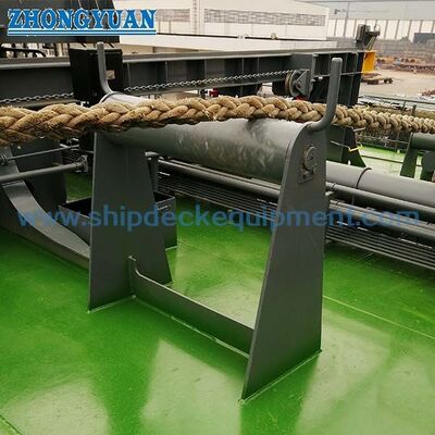 Chaumard à rouleaux horizontaux intérieurs au pont intermédiaire | CB/T 435 Type B pour support de corde d'amarrage de navire