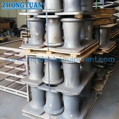 Bollard à double bitte double large pour amarrage de barges | Acier moulé ASTM A27 Grade 70-36