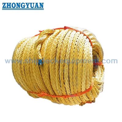 8 fils de corde d'amarrage marine en polypropylène. Corde flottante en PP pour les paquets d'amarrage et de treuil de navire.