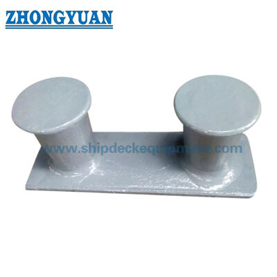 8" et 10" Bollards à double bitte sans corne pour amarrage de barges | Acier moulé ASTM A27 Grade 70-36
