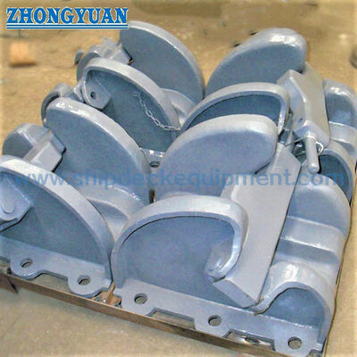 Butt-on Chien-Type Ancre Chaîne Stopper pour 17–68 mm Chaîne | JIS F 2002-Type, Acier moulé ou Fonte ductile