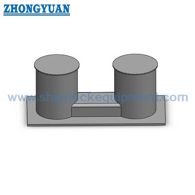 Bollard en acier double avec une base étroite. GB/T 554 équipement de remorquage de bateau de type C.