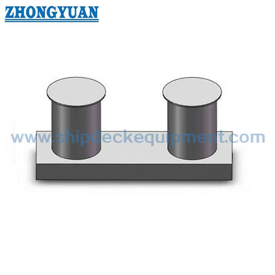 Bollard à double bitte avec base d'insertion pour amarrage et remorquage de navires, type B GB/T 554