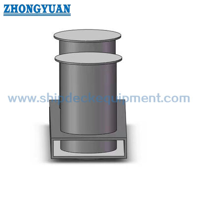 Bollard à double bitte avec base d'insertion pour amarrage et remorquage de navires, type B GB/T 554