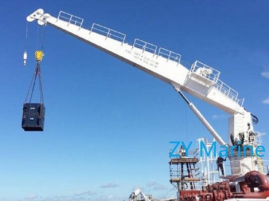 Grue marine hydraulique à flèche droite 1–20T | Grue de navire à pivotement à 360°