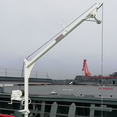 0.2-0.8T Chariot de levage mobile pour déchets pour cales de navires de charge
