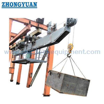 Disposition horizontale Crane Ship Deck Equipment de portique de deux crochets