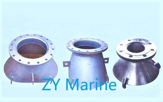 JIS F 3020-1985 Type A Raccords de tuyauterie marins à aspiration en cloche de type rond