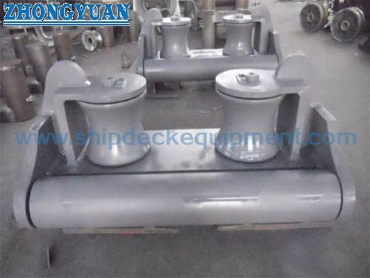 Cale à deux rouleaux pour marine | Type cadre CB/T 38-1999 avec rouleaux en acier moulé pour amarrage de navire