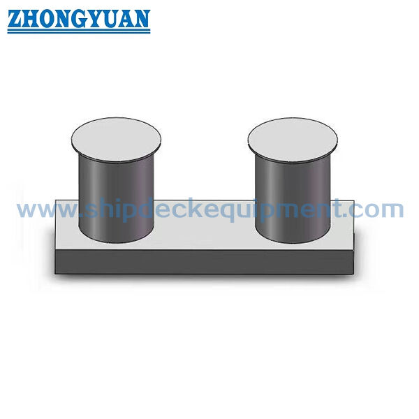 Bollard à double bitte avec base d'insertion pour amarrage et remorquage de navires, type B GB/T 554