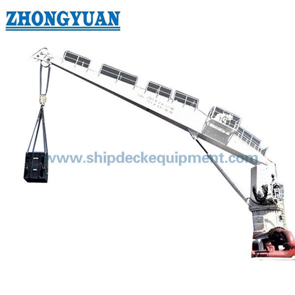 Grue marine hydraulique à flèche droite 1–20T | Grue de navire à pivotement à 360°